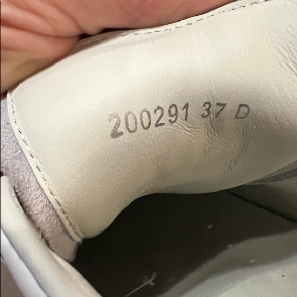 Alexander McQueen Oversized Sneakers White Black Suede Heel – Size 37 - Picture 2 of 10